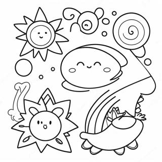 兒童正向肯定著色頁 著色頁
