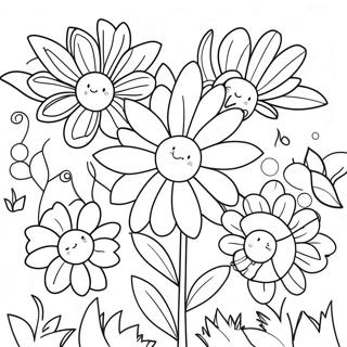 Hua Yuan Zhong De Mei Li Hua Duo Zhu Se Ye 109880 46571