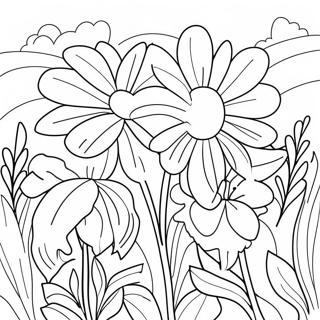 Hua Yuan Zhong De Mei Li Hua Duo Zhu Se Ye 109880 46572