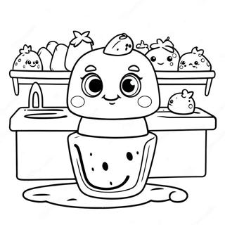 Chu Fang Li De Ke Ai Shopkins Zhu Se Ye 11256 2231
