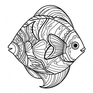 色彩繽紛的熱帶魚著色頁 著色頁