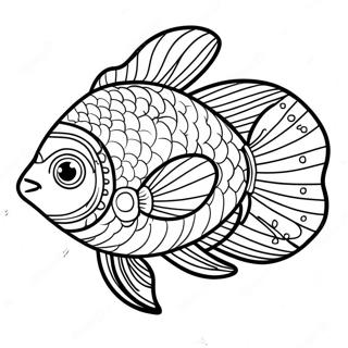 色彩繽紛的熱帶魚著色頁 著色頁