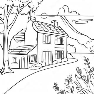 Mei Li De Fa Guo Xiang Cun Zhu Se Ye 120967-55602