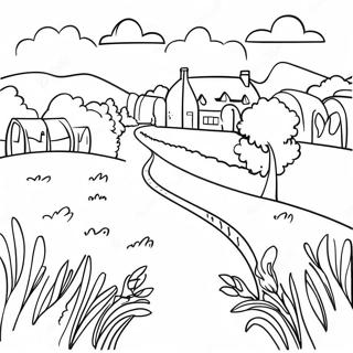 Mei Li De Fa Guo Xiang Cun Zhu Se Ye 120967-55791