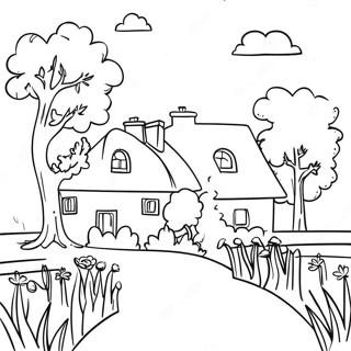 Mei Li De Fa Guo Xiang Cun Zhu Se Ye 120967-55792