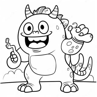 You Shan De Chao Ji Guai Shou Zhu Se Ye 122502-57013