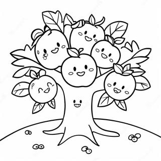 Ke Ai De Pin Guo Shu Yu Wei Xiao De Pin Guo Zhu Se Ye 127475-60966