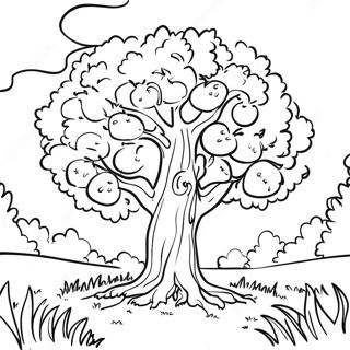 Yang Guang Ming Mei De Tian Ye Zhong De Da Pin Guo Shu Zhu Se Ye 127476-60970