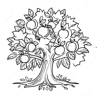 Se Cai Ban Lan De Xie Zi De Pin Guo Shu Zhu Se Ye 127477 60973