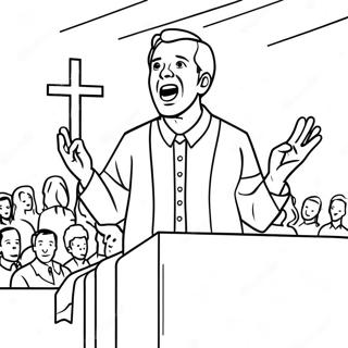 Mu Shi Zai Jiao Tang Jiang Dao Zhu Se Ye 129278-62497