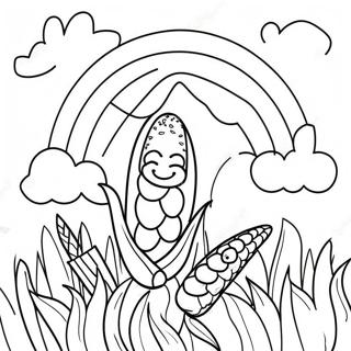 Kuai Le De Cai Hong Yu Mi Zai Tian Ye Li Zhu Se Ye 129789-62899