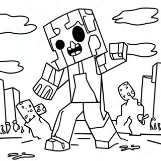 Ke Pa De Minecraft Jiang Shi Zhu Se Ye 133261-65572