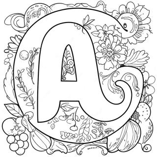 字母傳說所有字母著色頁 著色頁