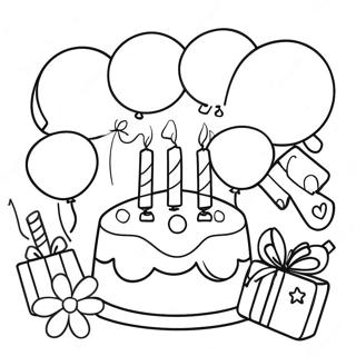 Se Cai Bin Fen De Di Ba Ge Sheng Ri Qing Zhu Zhu Se Ye 135238-67125