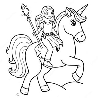 幻想女孩 着色页