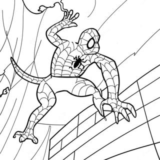 蜘蛛人蜥蜴 着色页