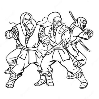 零下的死亡格鬥 着色页