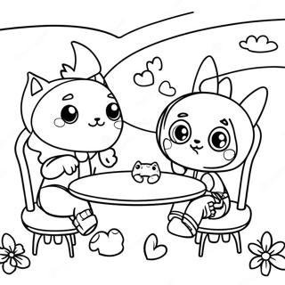 Gacha Lifepeng You Ju Hui Zhu Se Ye 著色頁