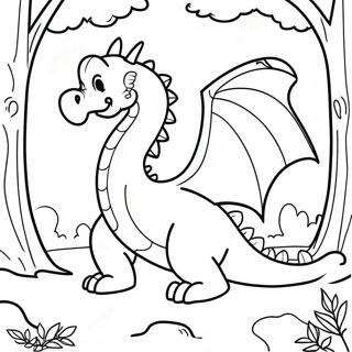 Shen Mi De Long Zai Sen Lin Zhong Zhu Se Ye 4014-1653