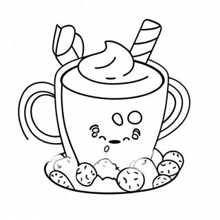 Qi Huan De Re Qiao Ke Li Pei Mian Hua Tang Zhu Se Ye 43470-9500