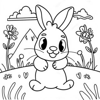 Kuai Le De Tu Zi Zai Yang Guang Ming Mei De Tian Ye Li Zhu Se Ye 4380 1000