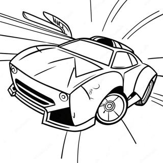 火箭聯盟賽車著色頁 著色頁
