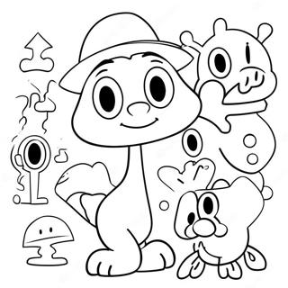 經典卡通角色著色頁 著色頁
