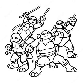 Ninja Turtles 著色頁