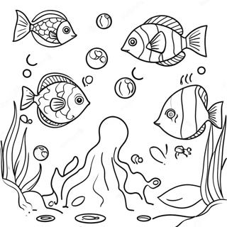 Se Cai Bin Fen De Shui Xia Mou Xian Zhu Se Ye 74063 17459