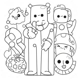 You Qu De Xiang Su Jiao Se Zhu Se Ye 著色頁