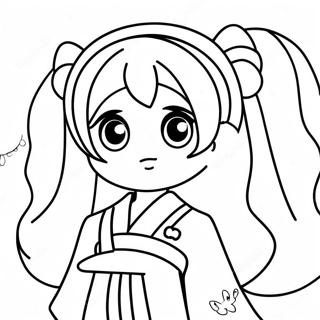 初音未來 著色頁