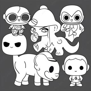 Ke Ai De Funko Popjiao Se Zhu Se Ye 著色頁