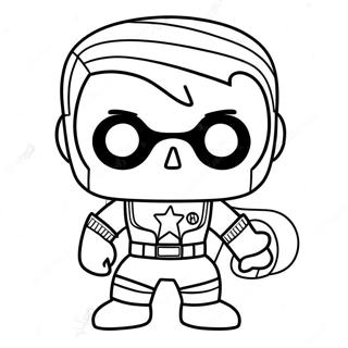 冒險的funko Pop超級英雄著色頁 著色頁