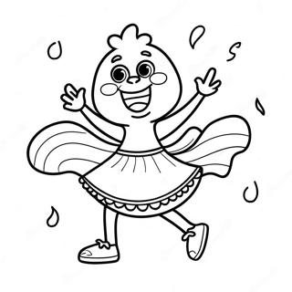 Kuai Le De Chicatiao Wu Zhu Se Ye 87647 28115