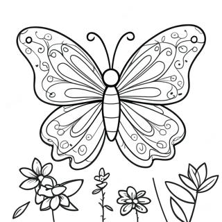 Qi Huan De Hua Duo Hu Die Zai Xie Zi Shang Zhu Se Ye 91229-31137