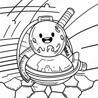 太空人著色頁 著色頁