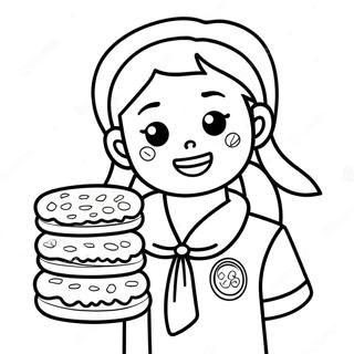 Mei Wei De Nu Tong Zi Jun Bing Gan Zhu Se Ye 92068-31786