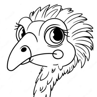 Se Cai Ban Lan De Tuo Niao Zhu Se Ye 94720-34046