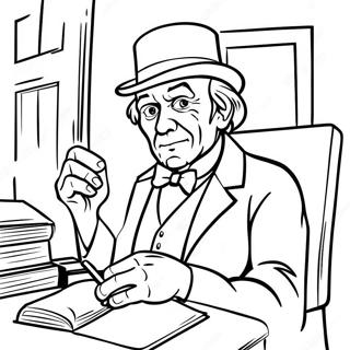 Ai Bi Ni Ze Si Ke Lu Qi Zai Ta De Ban Gong Shi Zhu Se Ye 96752-35837